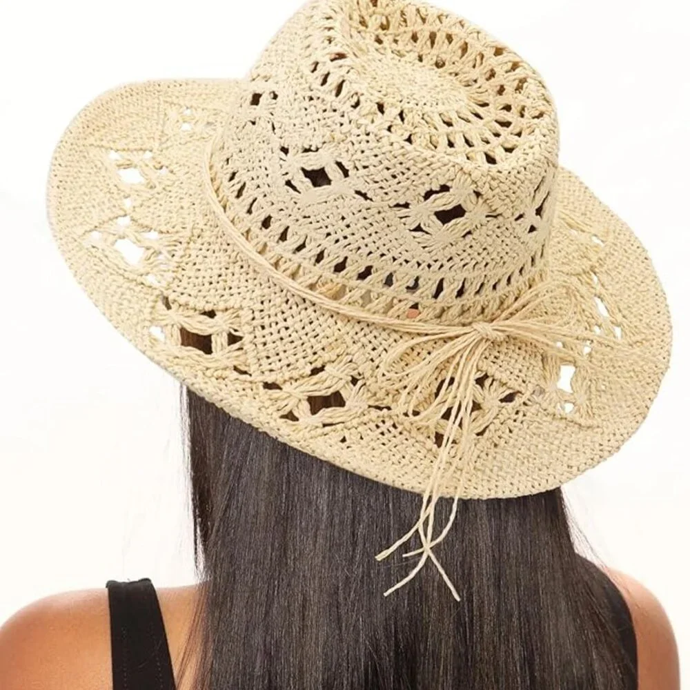 Cowgirl hat beach sun hat